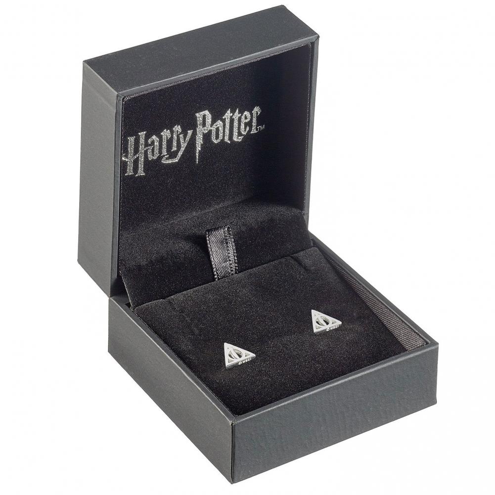 Official Harry Potter Sterling Silver Earrings Deathly Hallows