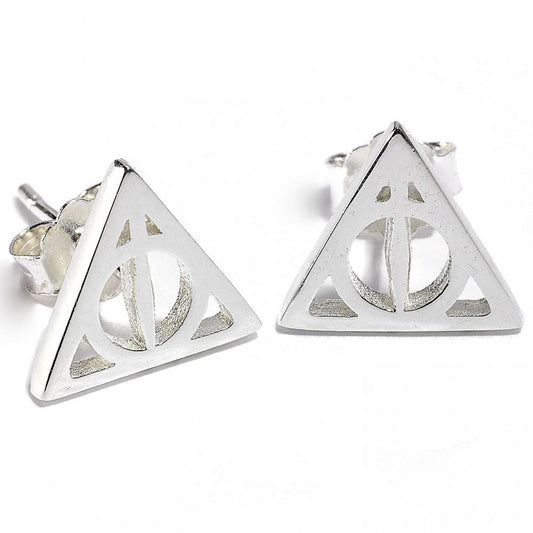 Official Harry Potter Sterling Silver Earrings Deathly Hallows