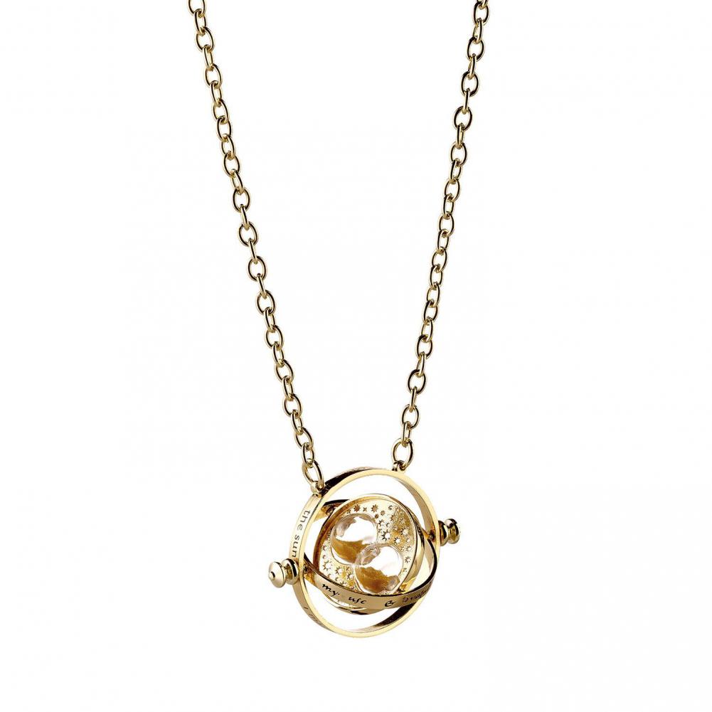 Official Harry Potter Gold Plated Spinning Time Turner Necklace