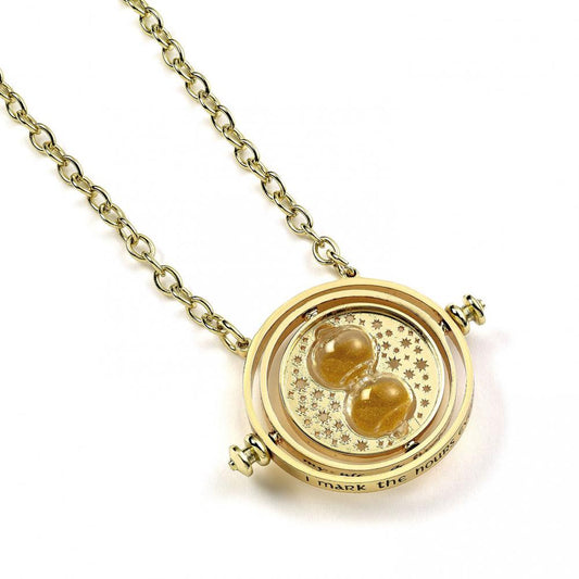 Official Harry Potter Gold Plated Spinning Time Turner Necklace