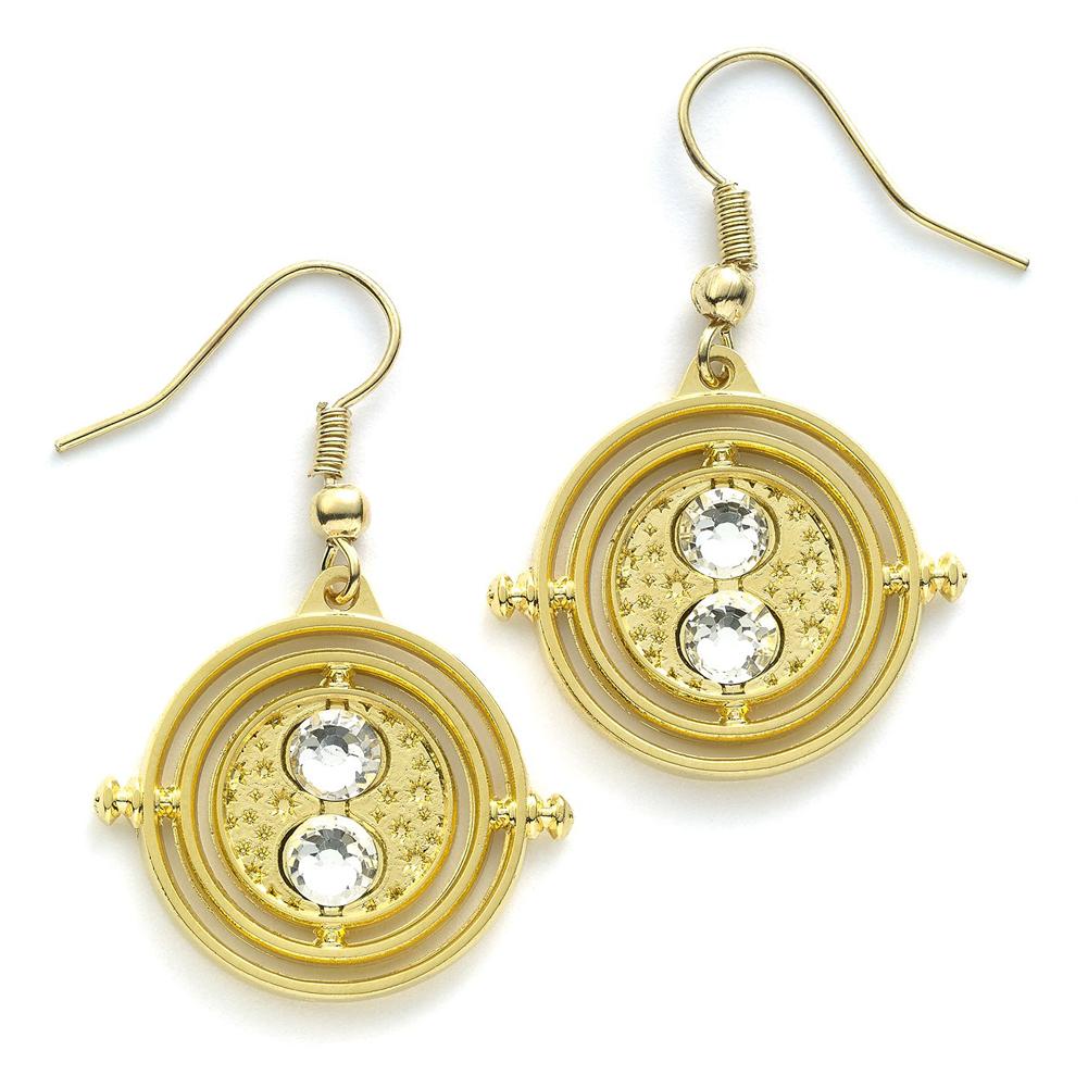 Official Harry Potter Gold Plated Earrings Time Turner