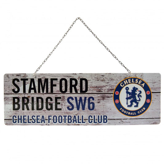 Official Chelsea FC Rustic Garden Sign