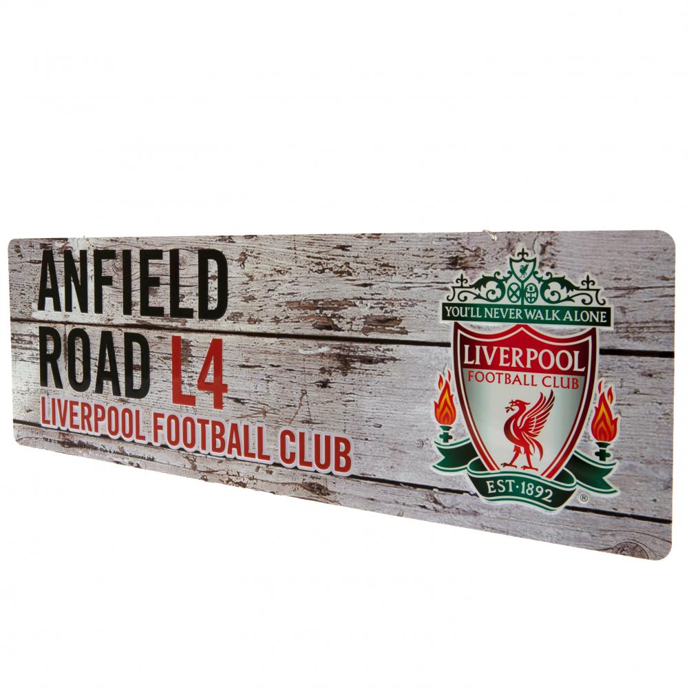 Official Liverpool FC Rustic Garden Sign