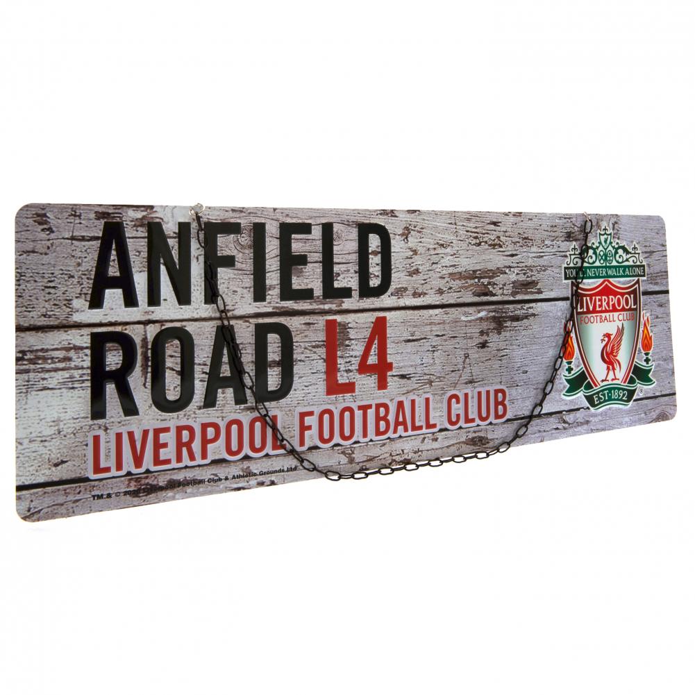 Official Liverpool FC Rustic Garden Sign