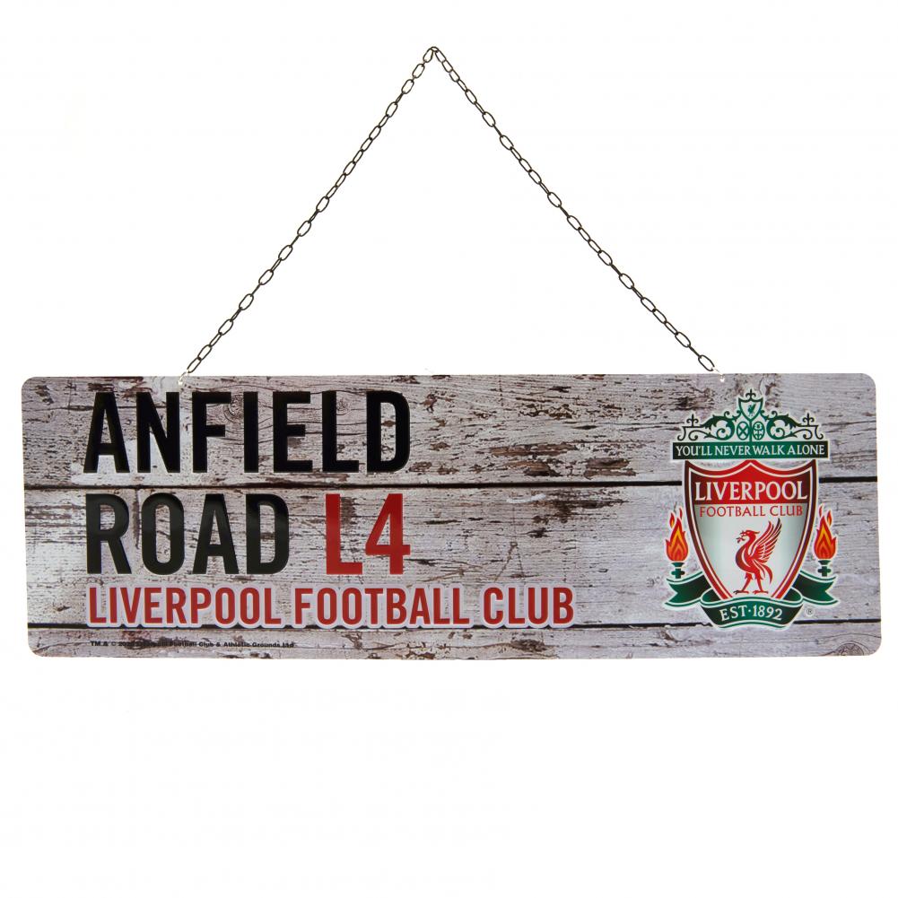 Official Liverpool FC Rustic Garden Sign