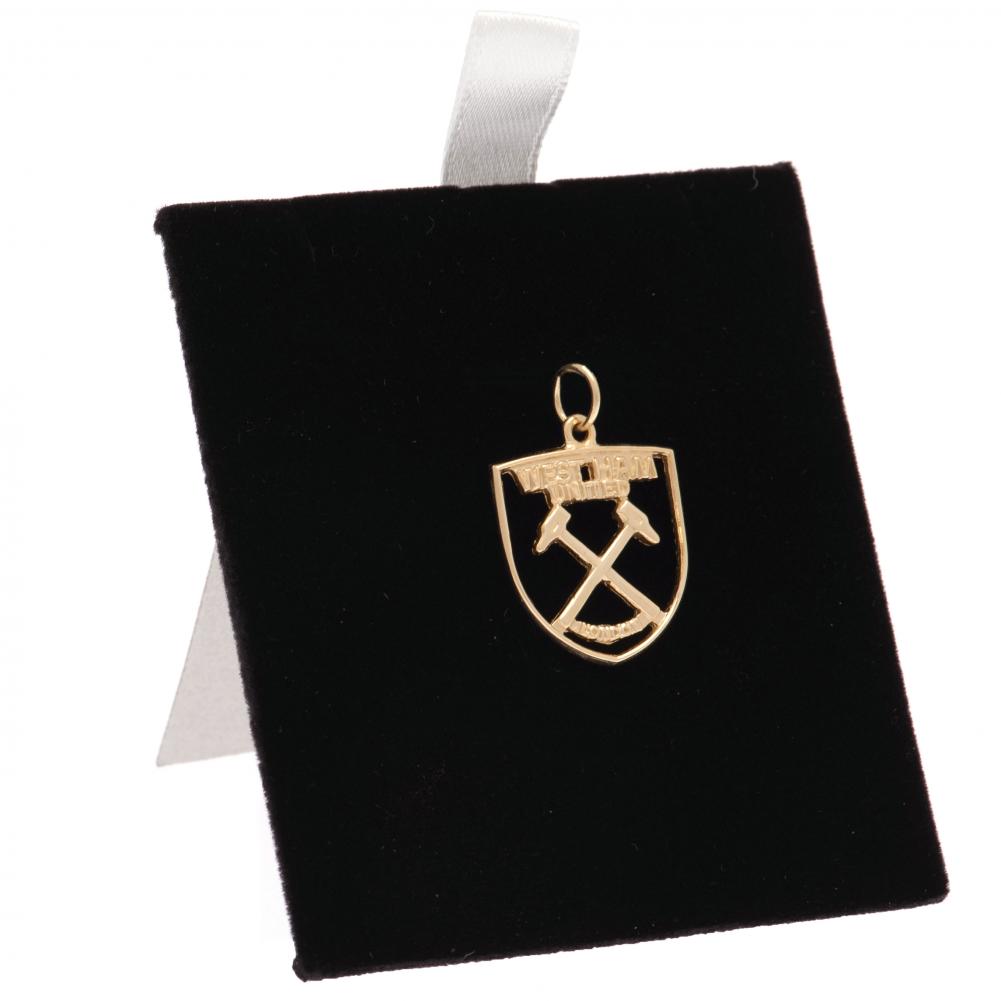 Official West Ham United FC 9ct Gold Pendant Crest