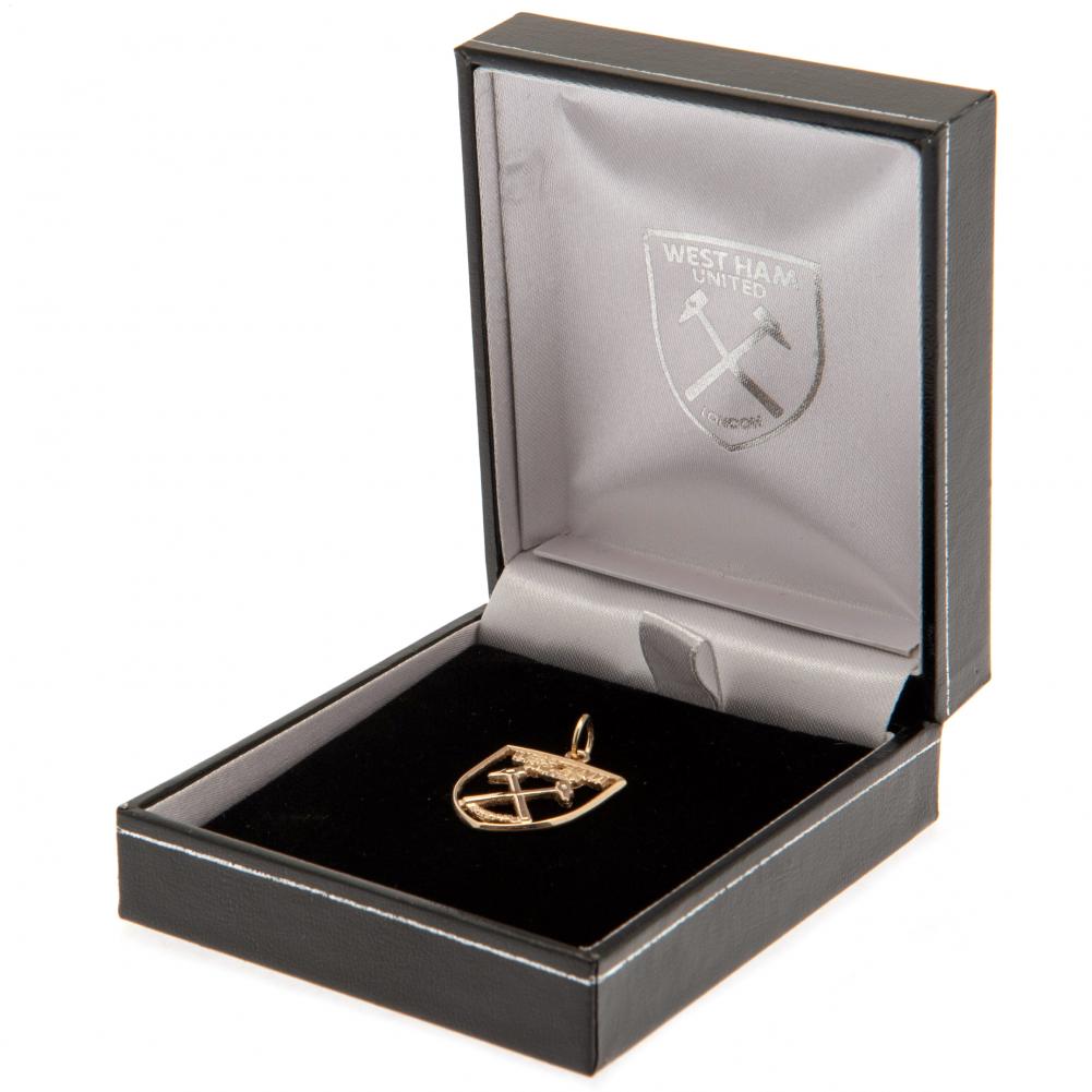 Official West Ham United FC 9ct Gold Pendant Crest