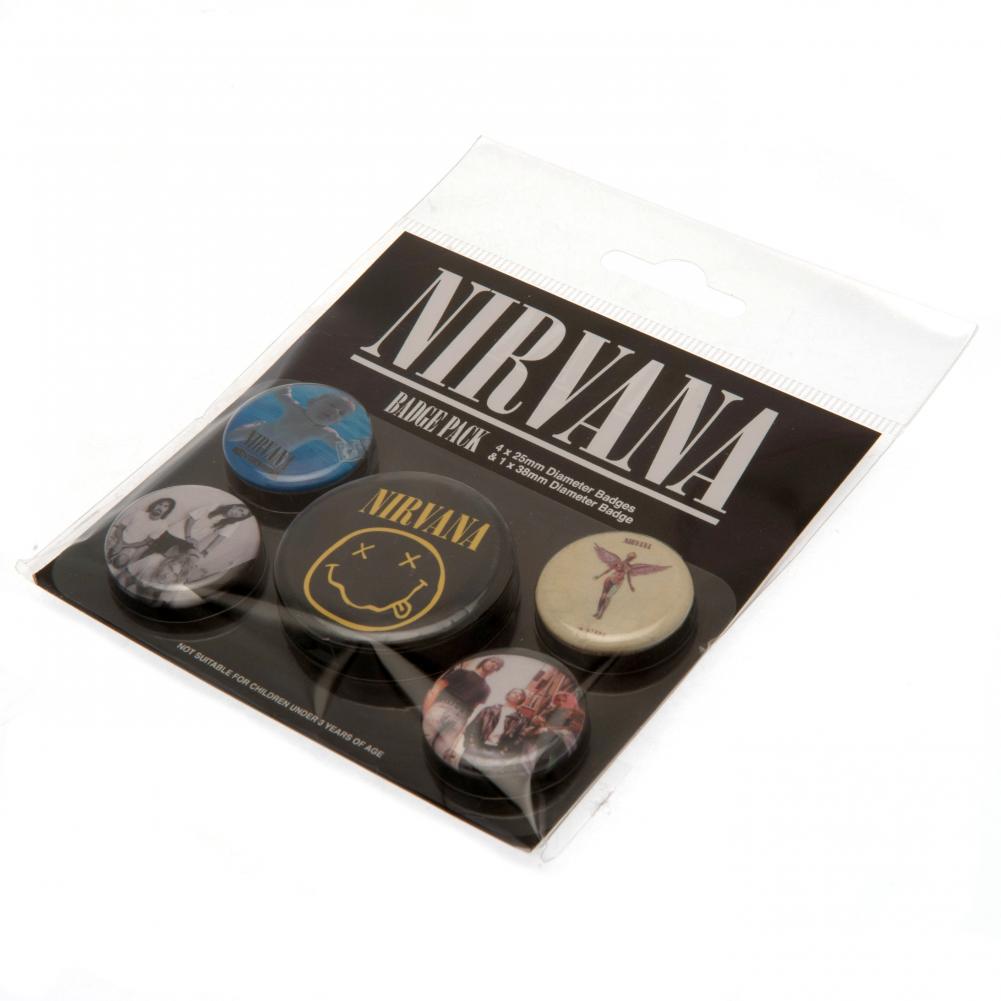 Official Nirvana Button Badge Set