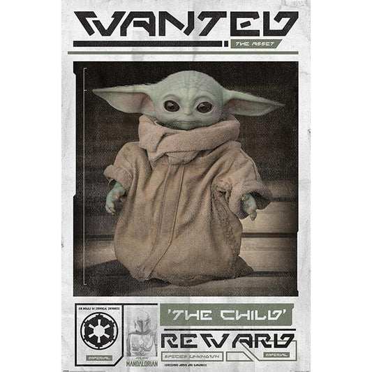 Official Star Wars: The Mandalorian Poster Wanted The Child 228