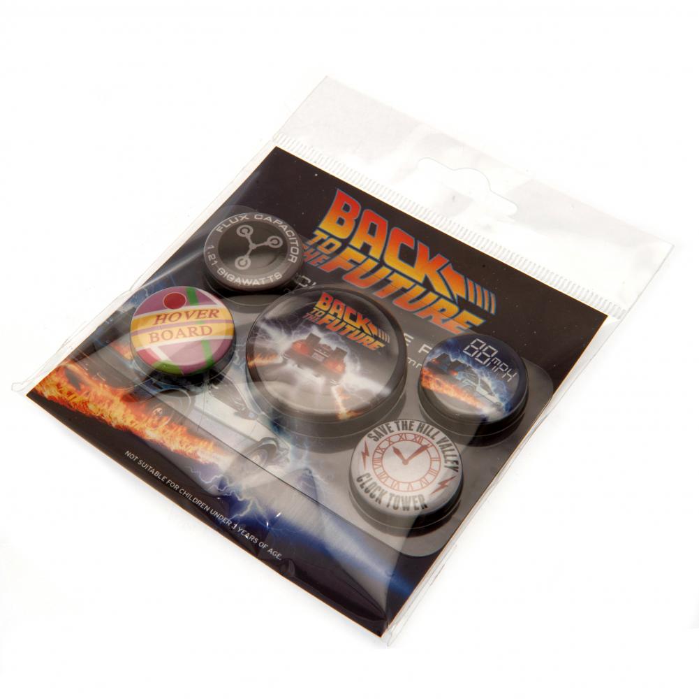 Official Back To The Future Button Badge Set