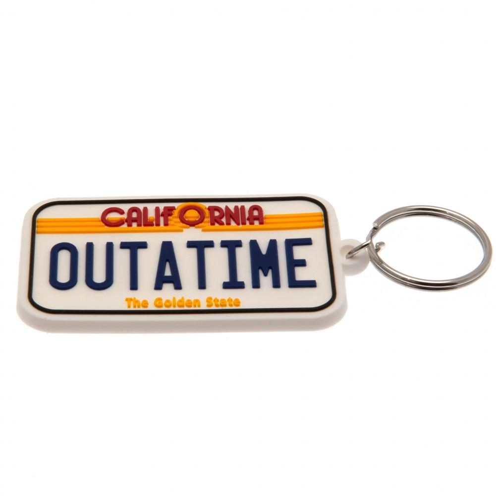 Official Back To The Future PVC Keyring License Plate