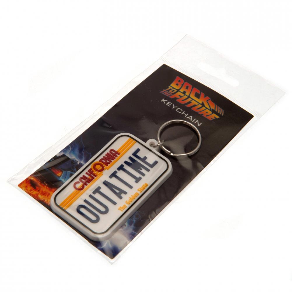 Official Back To The Future PVC Keyring License Plate