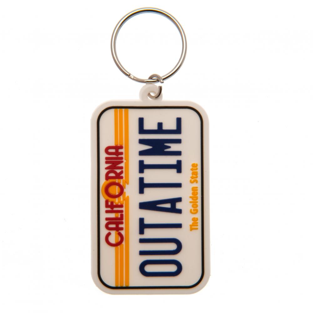 Official Back To The Future PVC Keyring License Plate