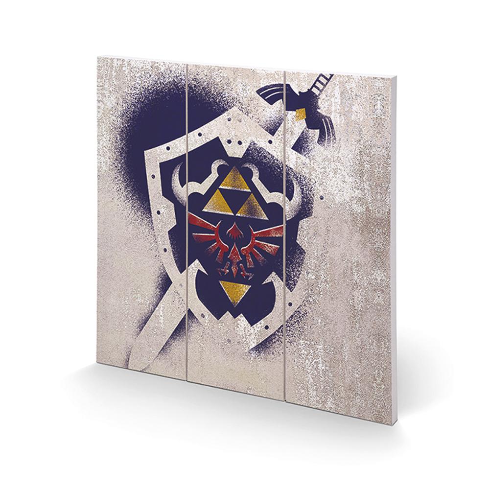 Official The Legend Of Zelda Wood Print Shield