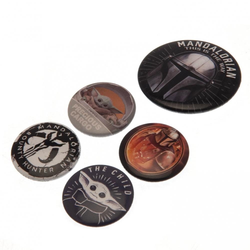 Official Star Wars: The Mandalorian Button Badge Set