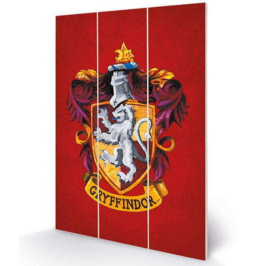 Official Harry Potter Wood Print Gryffindor