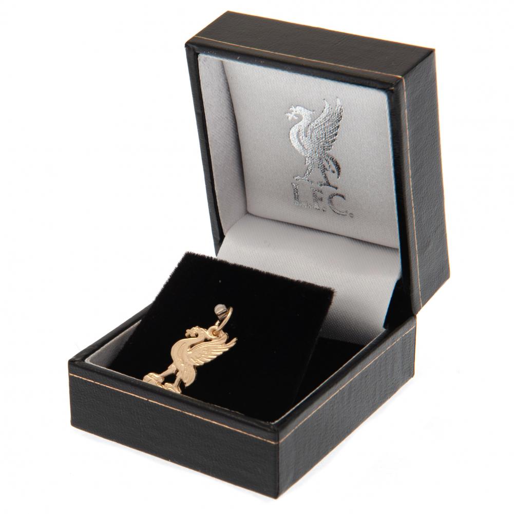 Official Liverpool FC 9ct Gold Pendant Liverbird Small