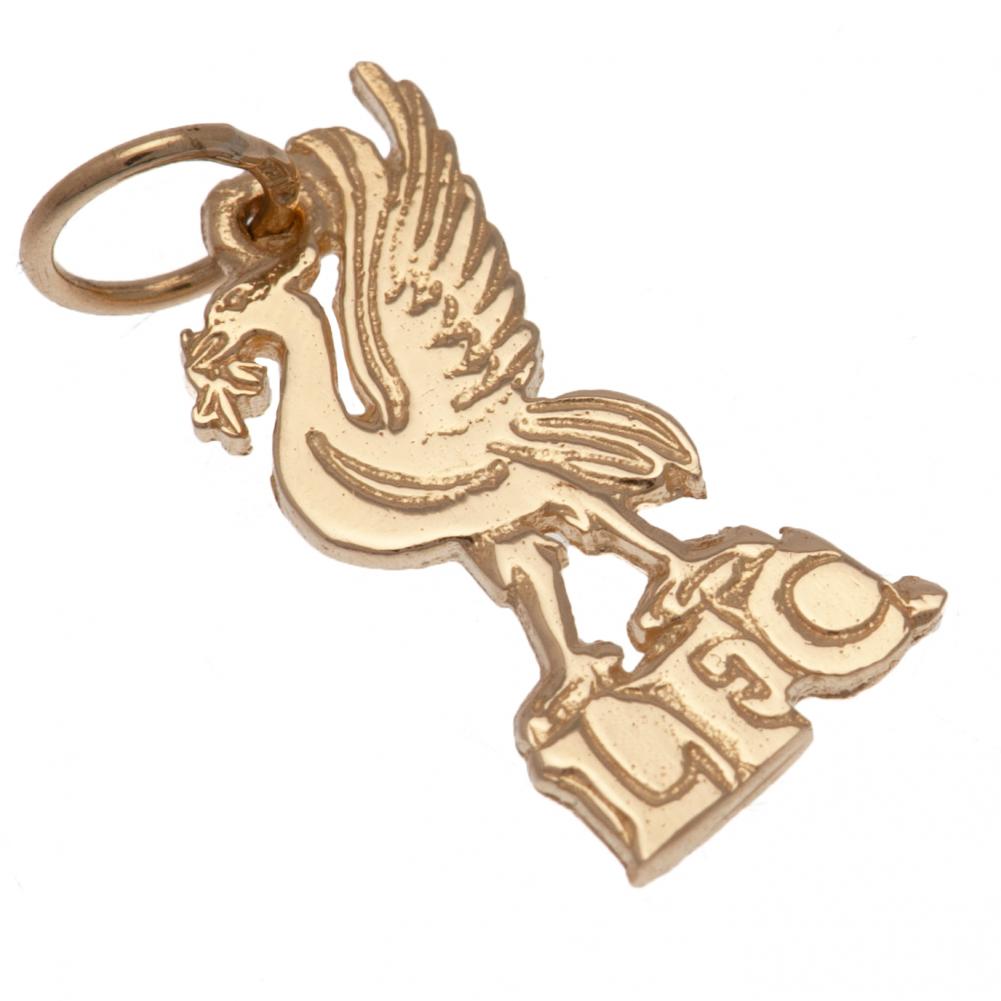 Official Liverpool FC 9ct Gold Pendant Liverbird Small