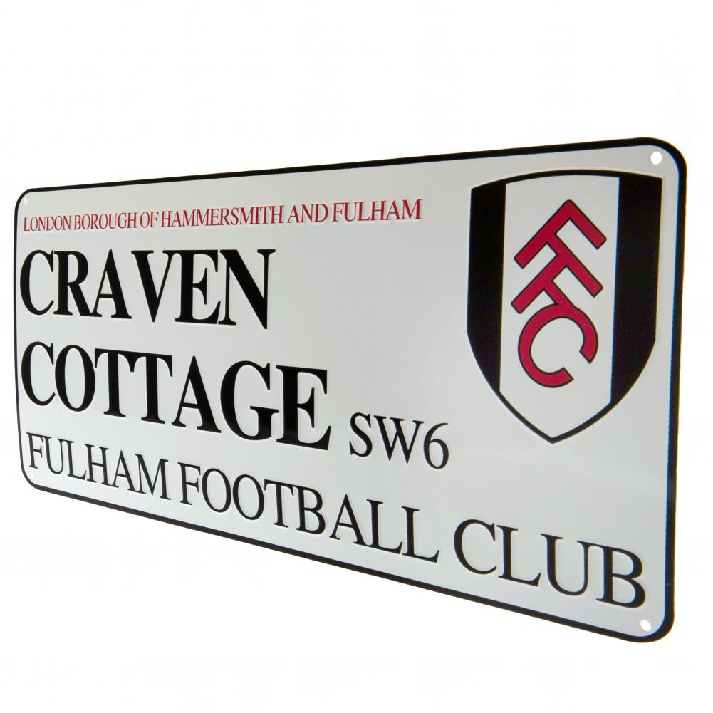 Official Fulham FC White Street Sign