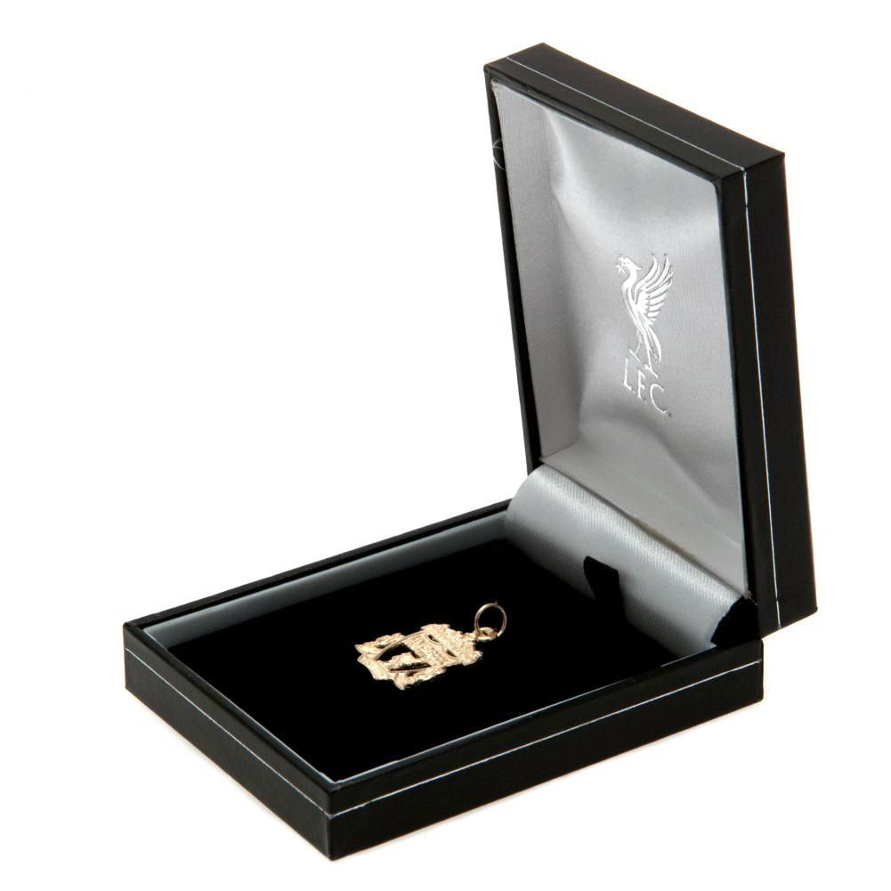 Official Liverpool FC 9ct Gold Pendant Crest Small