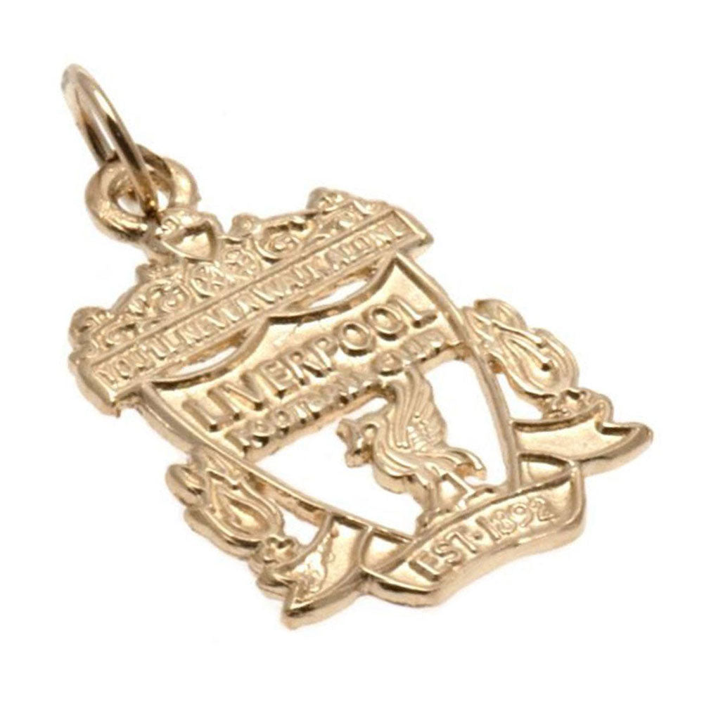 Official Liverpool FC 9ct Gold Pendant Crest Small