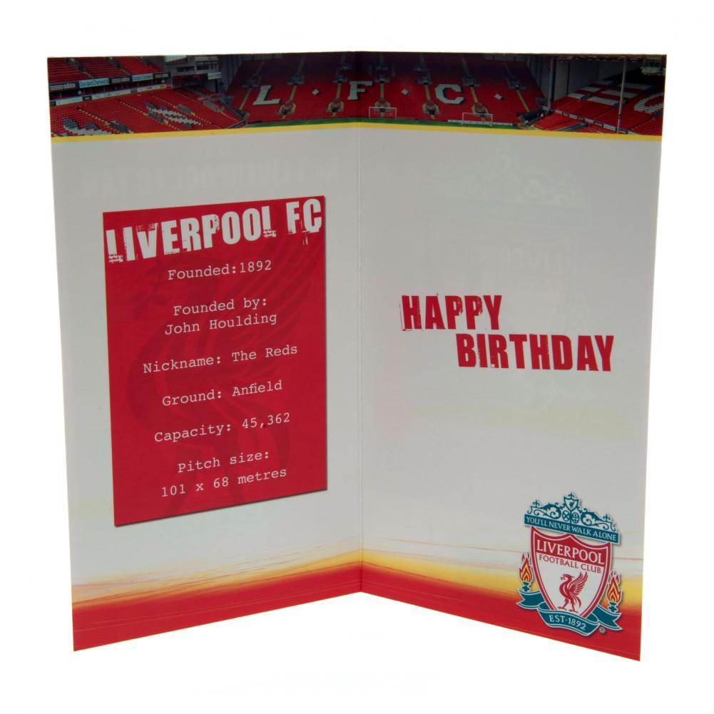 Official Liverpool FC No. 1 Fan Birthday Card