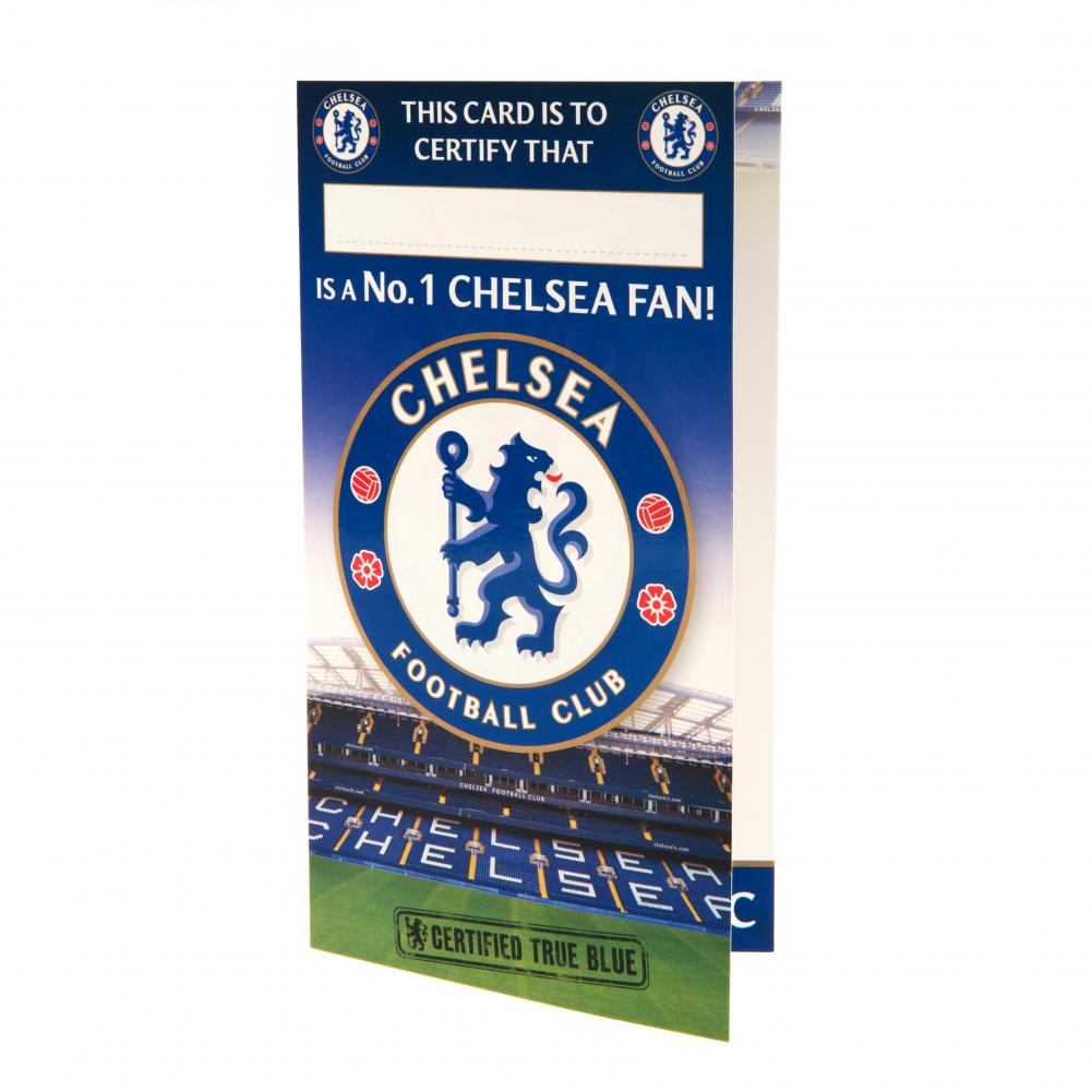 Official Chelsea FC No. 1 Fan Birthday Card