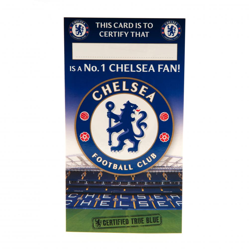 Official Chelsea FC No. 1 Fan Birthday Card