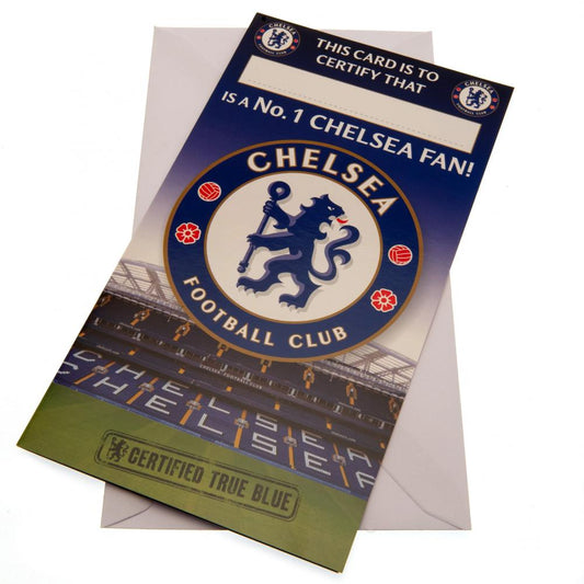 Official Chelsea FC No. 1 Fan Birthday Card