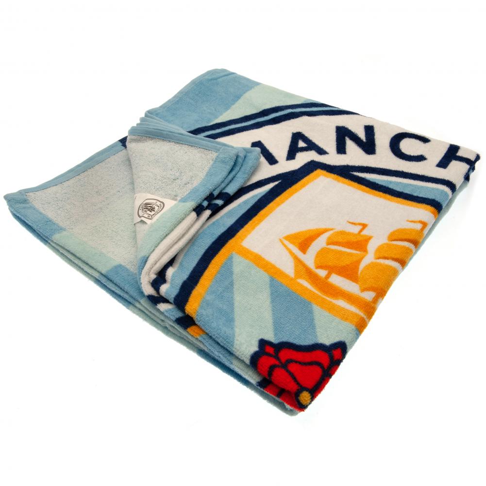 Official Manchester City FC Stripe Towel