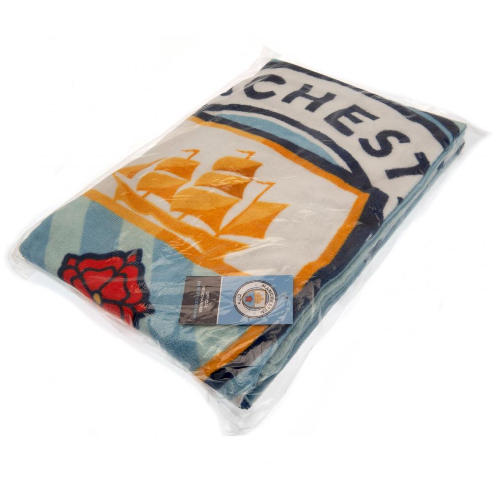 Official Manchester City FC Stripe Towel