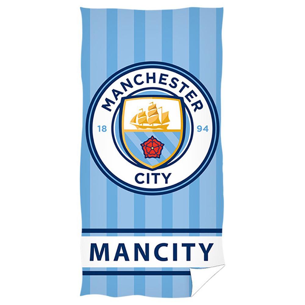 Official Manchester City FC Stripe Towel