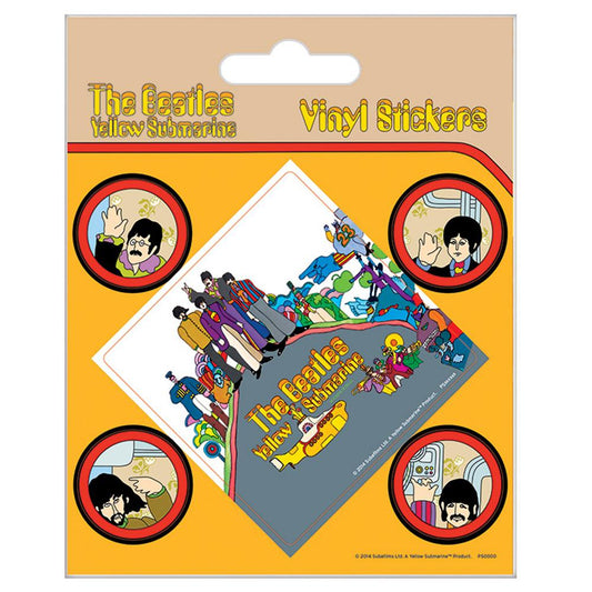 Official The Beatles Stickers Yellow Submarine