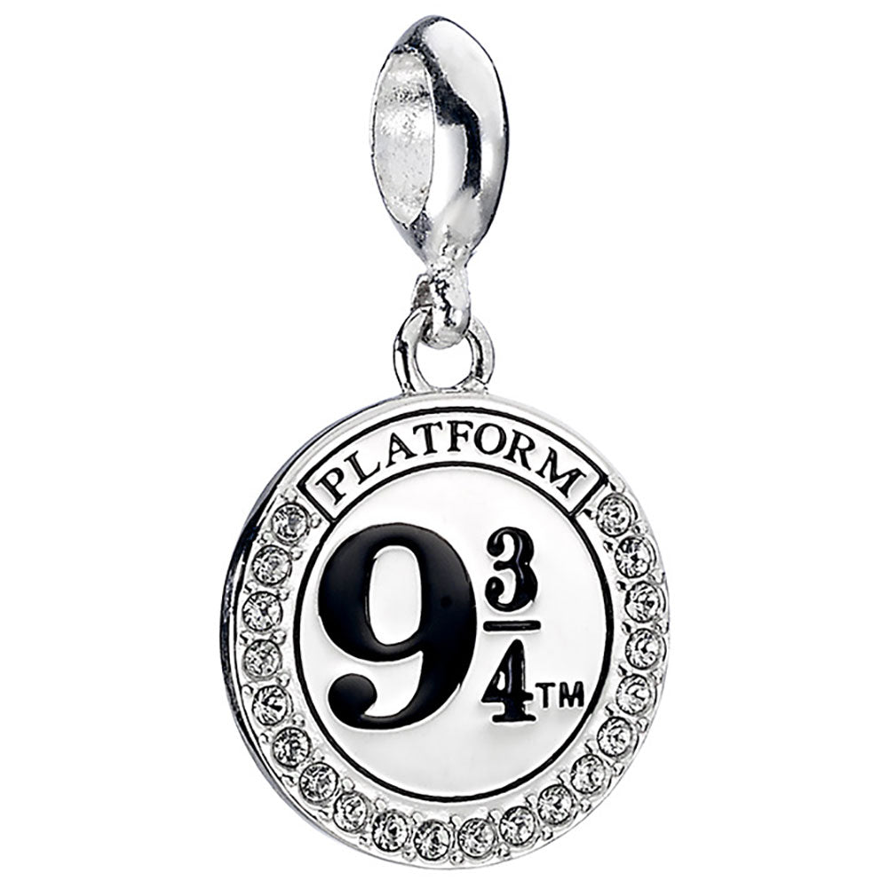 Official Harry Potter Sterling Silver Crystal Charm 9 & 3 Quarters