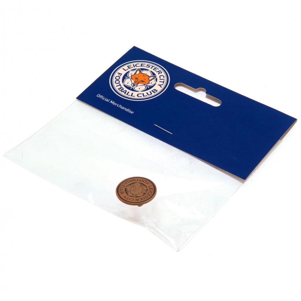 Official Leicester City FC Antique Gold Crest Badge