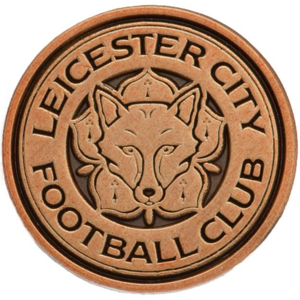 Official Leicester City FC Antique Gold Crest Badge