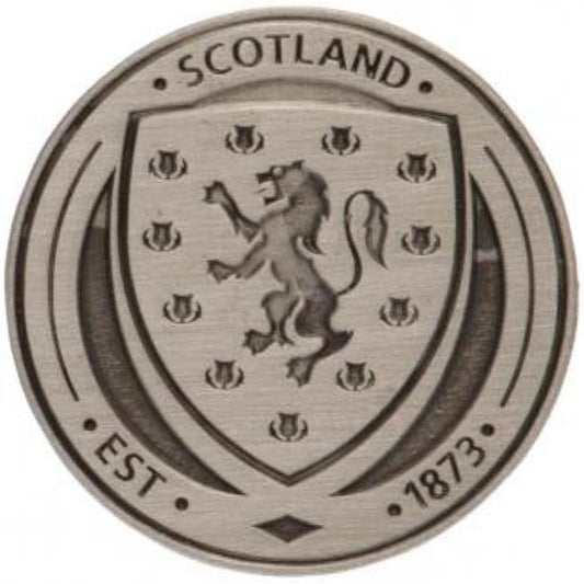 Official Scottish FA Antique Silver Crest Badge