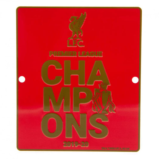 Official Liverpool FC Premier League Champions Window Sign