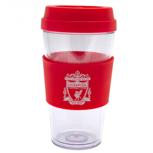 Official Liverpool FC Crest Silicone Grip Travel Mug