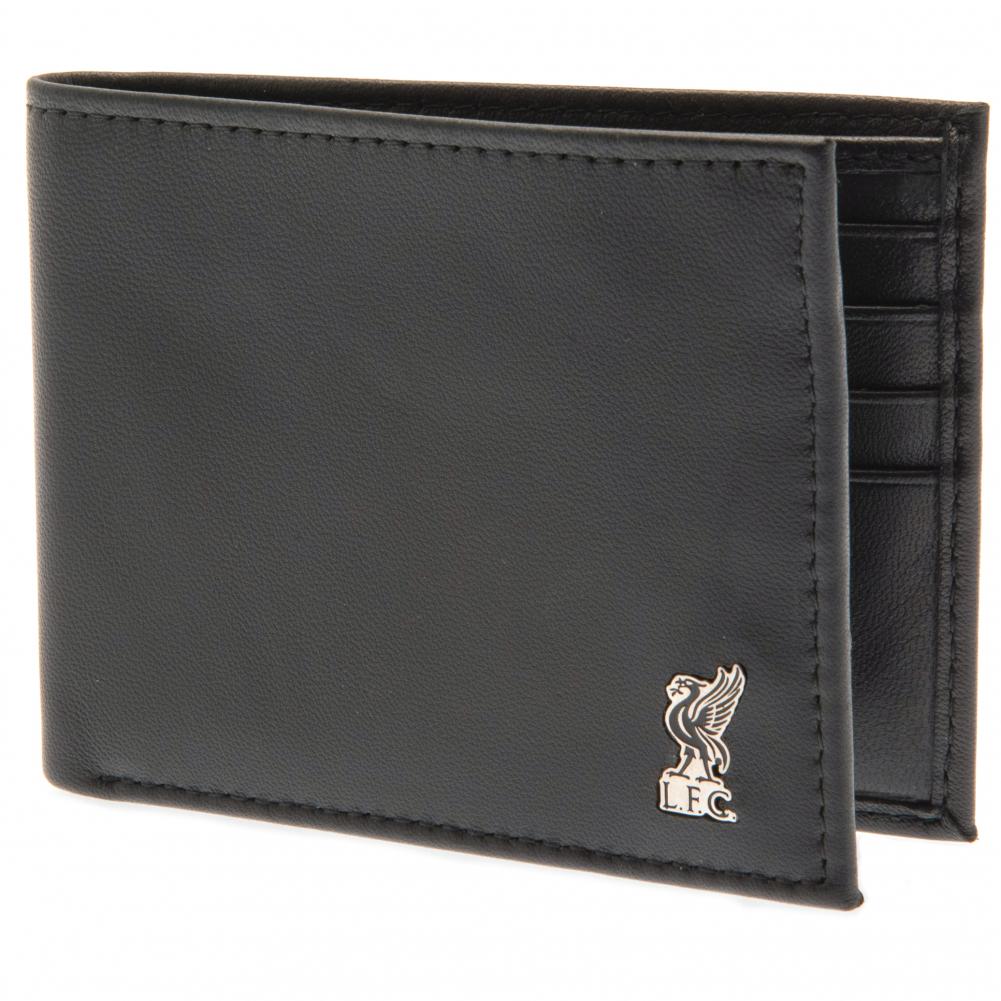 Official Liverpool FC Metal Crest Leather Wallet