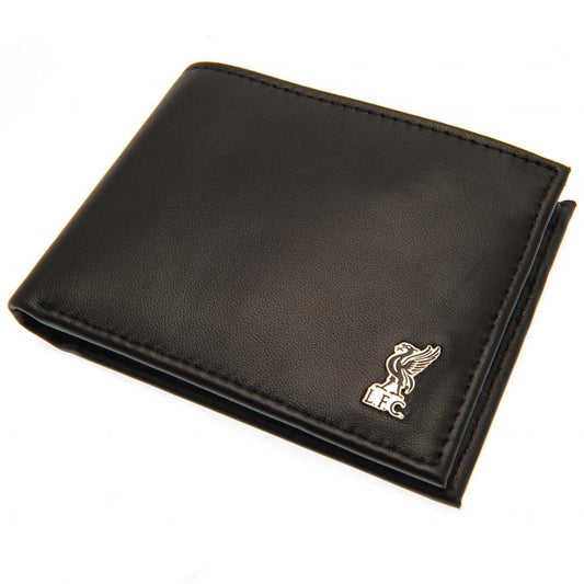 Official Liverpool FC Metal Crest Leather Wallet