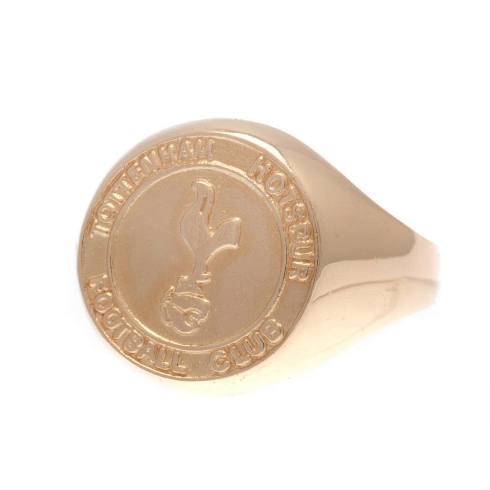 Official Tottenham Hotspur FC 9ct Gold Crest Ring Large