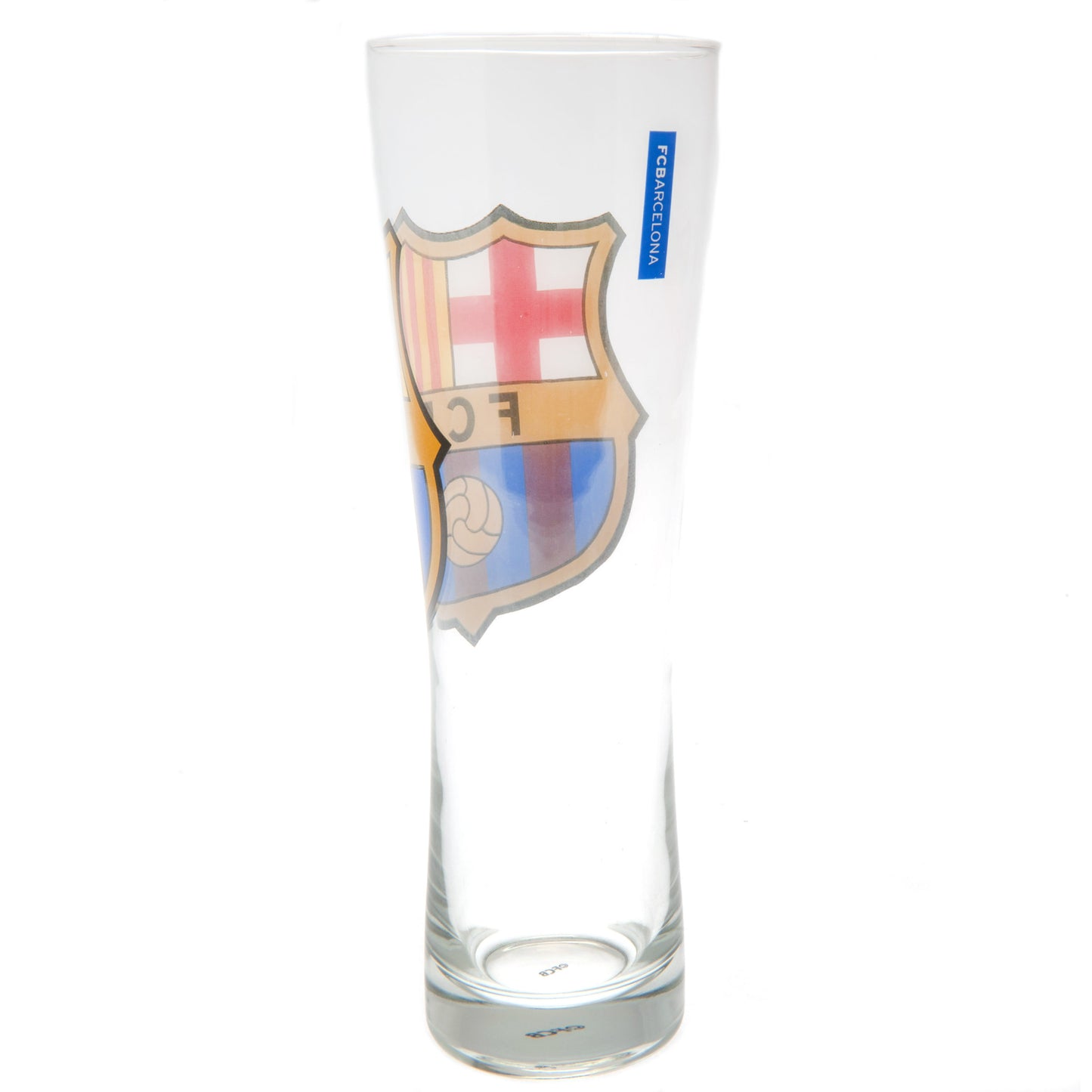 Official FC Barcelona Colour Crest Tall Beer Glass