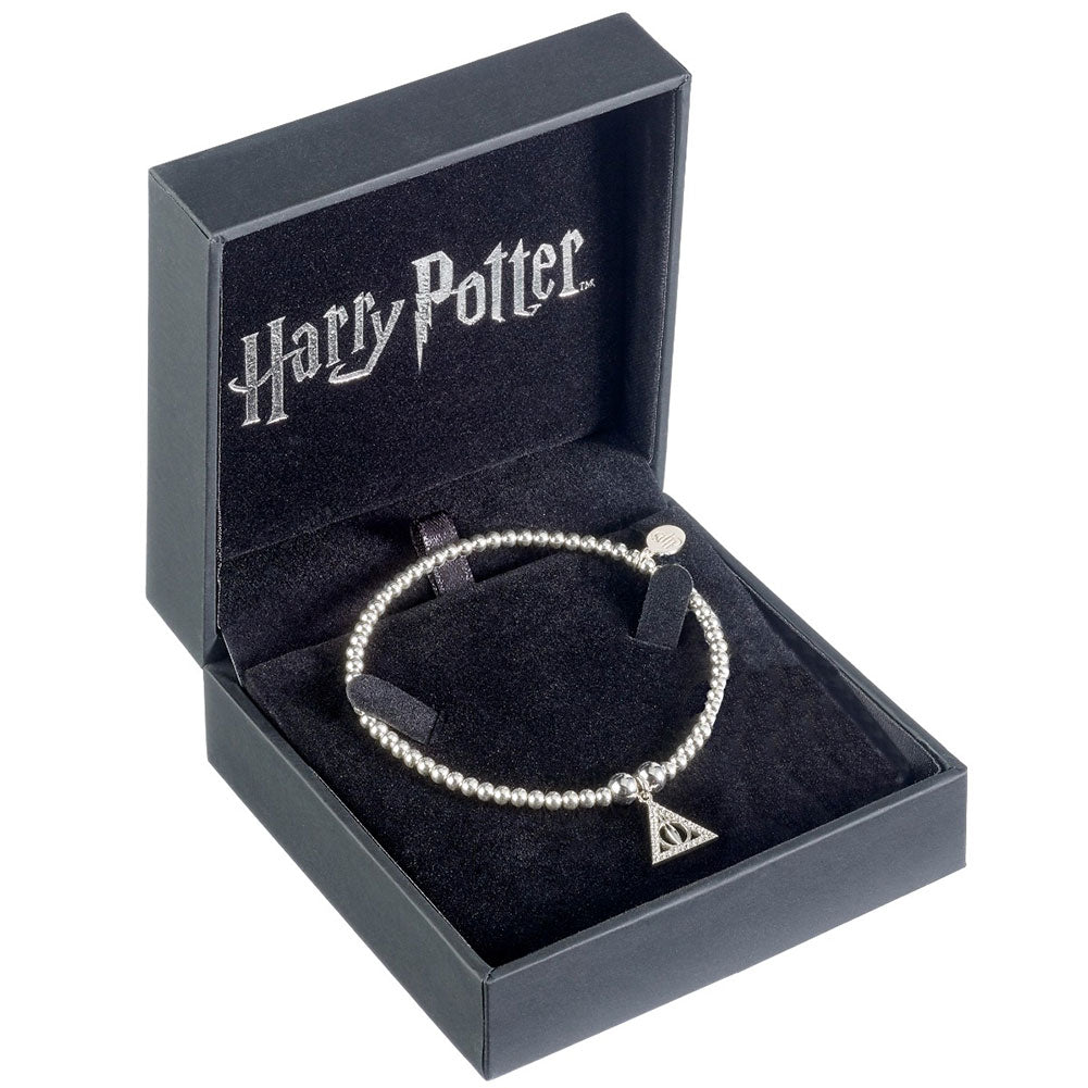 Official Harry Potter Sterling Silver Crystal Bracelet Deathly Hallows