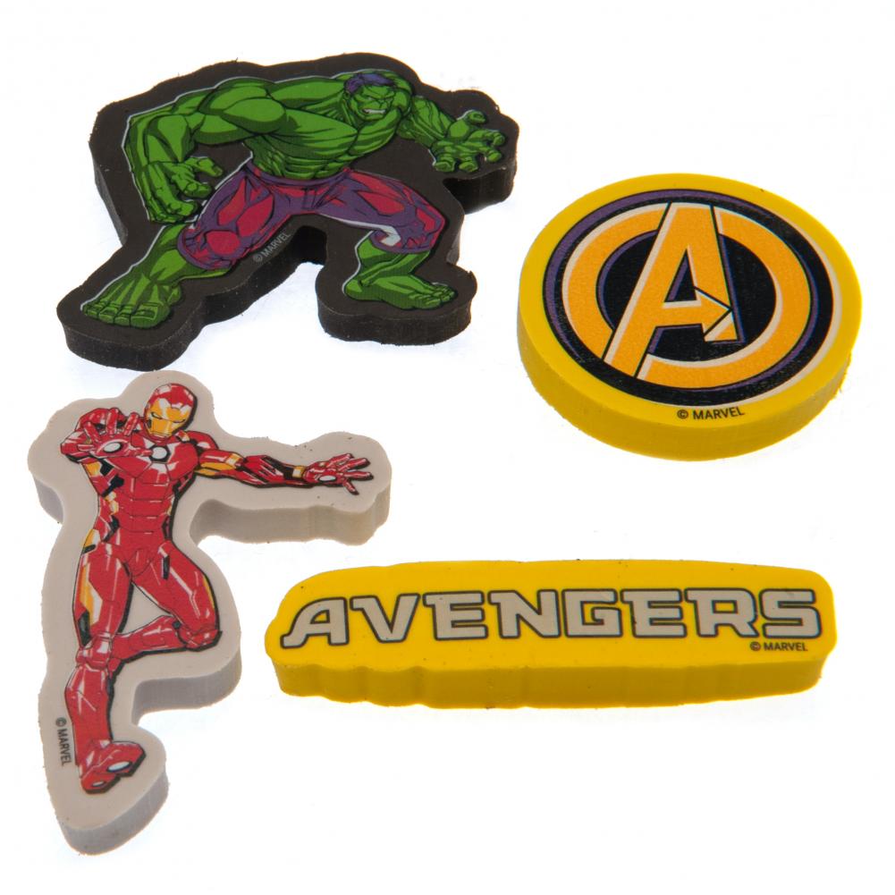 Official Marvel Comics 4pk Eraser Set