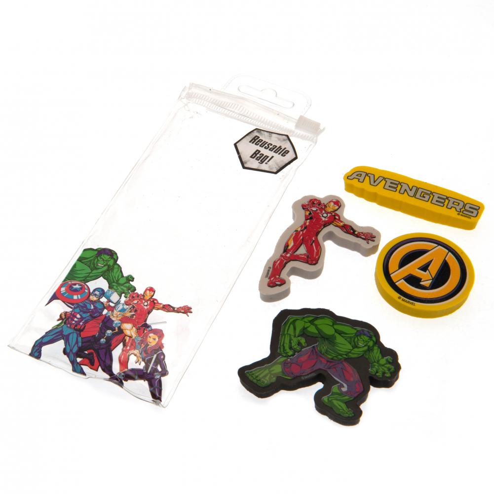 Official Marvel Comics 4pk Eraser Set