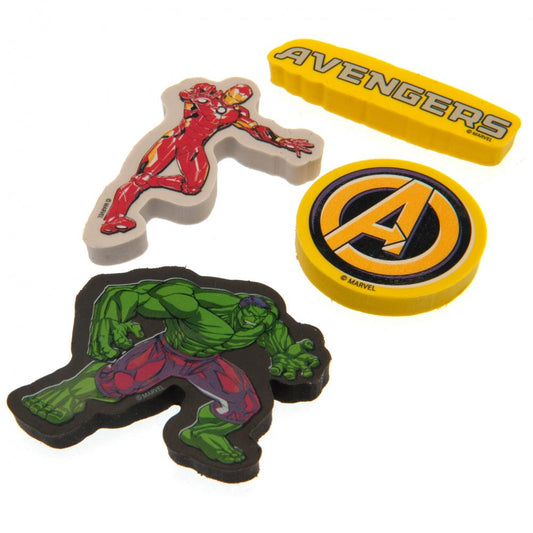 Official Marvel Comics 4pk Eraser Set