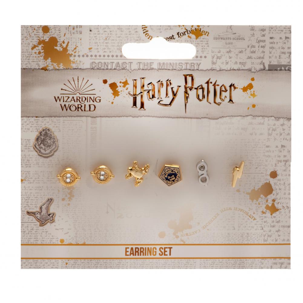 Official Harry Potter Gold Plated Earring Set