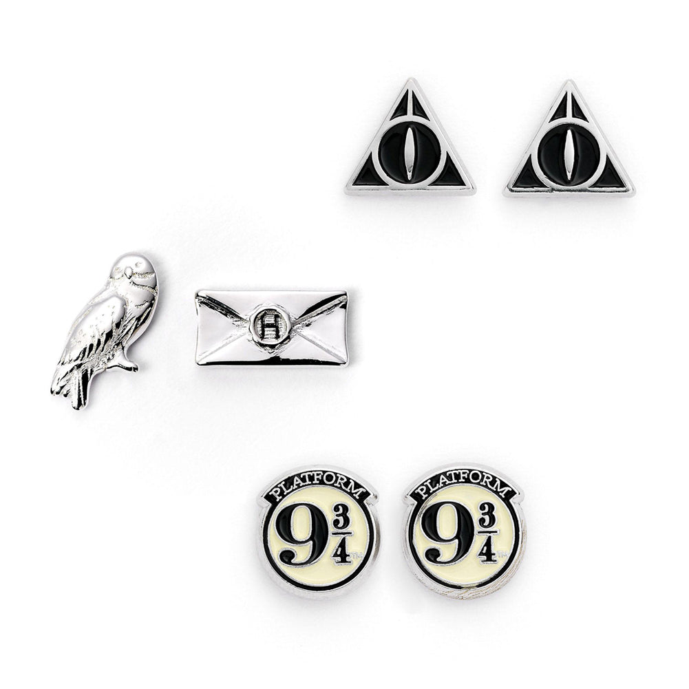 Official Harry Potter Silver Plated Earring Set CL