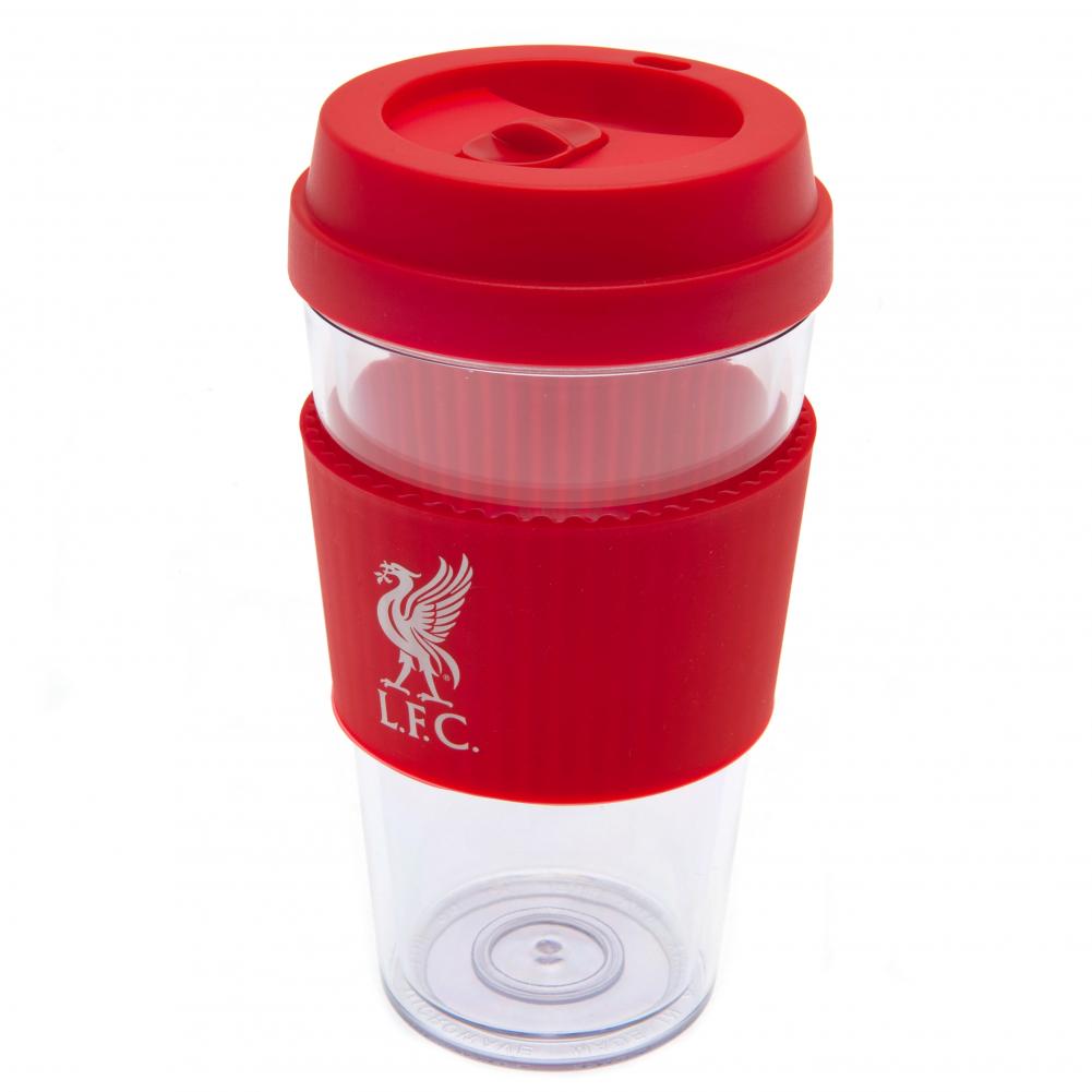 Official Liverpool FC Liverbird Silicone Grip Travel Mug